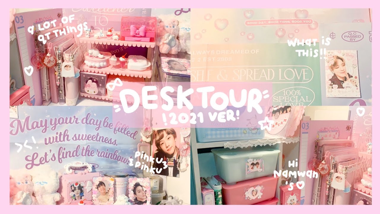 desk tour 2021 ✏️🎀 (sub th) | 남완’s diaries