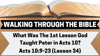 What Was The 1st Lesson God Taught Peter in Acts 10? | Acts 10:9-23 | Lesson 34 | WTTB