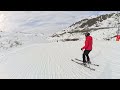 Descente sur Les Menuires - 4K - 3 Vallées - 3 Valleys - Boulevard Cumin - 06/03/2026