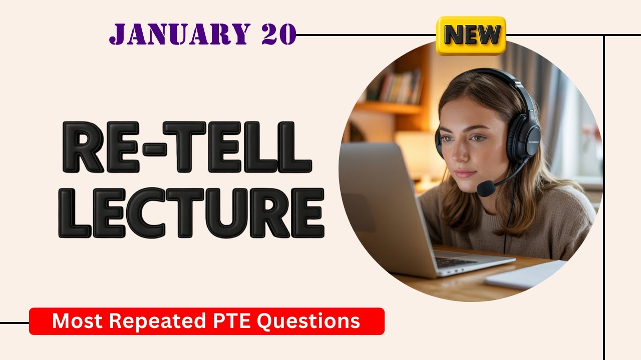 Retell Lecture PTE Speaking | Timer and Answers | Real Exam Questions January 2026