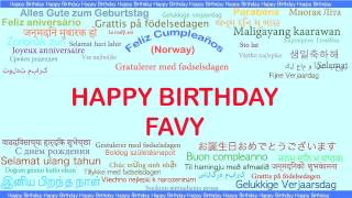 Favy   Languages Idiomas - Happy Birthday