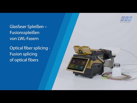 Spleißen Anleitung für Glasfaserkabel:  Guide für Spleißgerät - Tutorial vom LWL-Experten - video from EFB-Elektronik