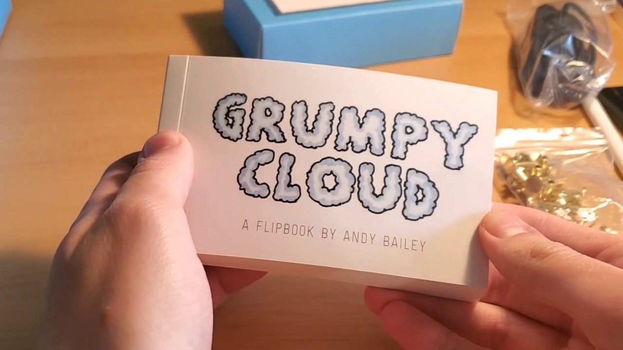 Andymation Grumpy Cloud Printed Fipbook 