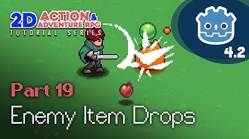 Enemy Item Drops // E19 // Make a 2D Action & Adventure RPG in Godot 4