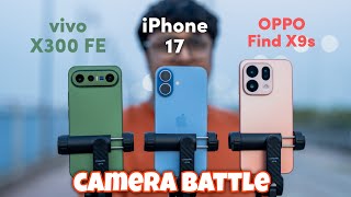 OPPO Find X9s Vs vivo X300 FE Vs iPhone 17
