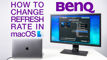 HOW TO Change Refresh Rate in macOS on BenQ SW270C, SW321C & PV Displays