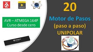 20 AVR ATMEGA 164P ❤️ Curso desde cero: Motor Paso a paso 😎