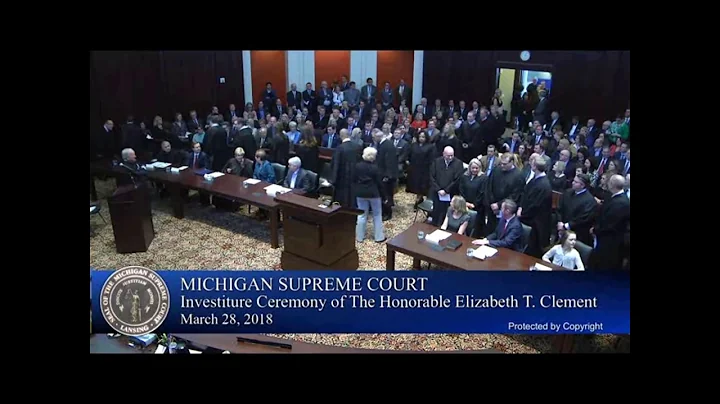 Investiture of Justice Elizabeth T. Clement
