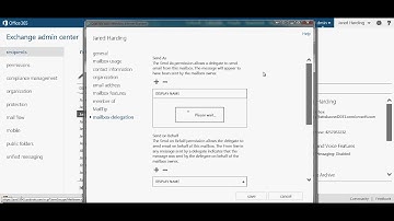 Editing User Profiles using Exchange Admin Center