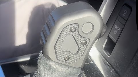 Install video for the Teton Workshop shift knob on new Tundra and Tacoma