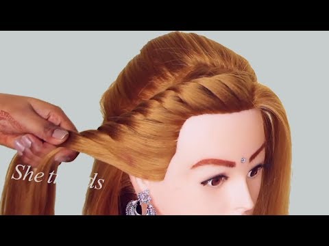 very-easy-hairstyle-for-party-|-new-juda-hairstyle-for-short-hair-|-wedding-hairstyles-|-hairstyles