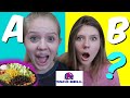 Ordering our food in ALPHABETICAL ORDER for 24 HOURS | Taylor & Vanessa