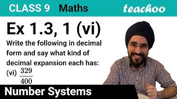 Ex 1.3, 1 (vi) - Write decimal expansion of 329/400 [Class 9 Maths] - Teachoo
