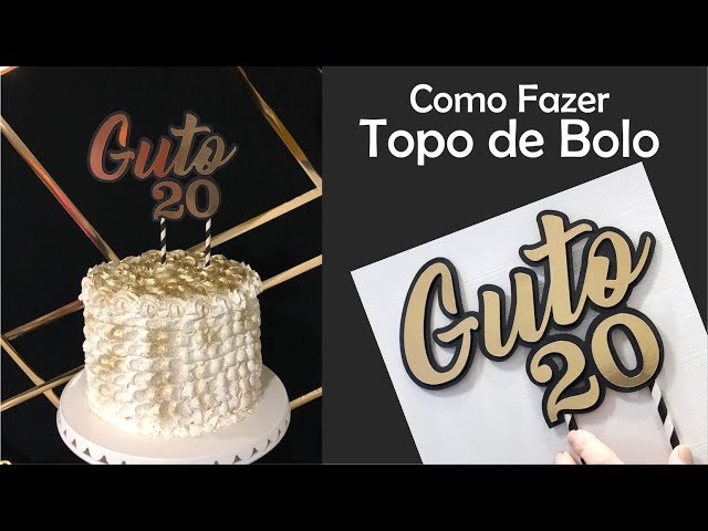 Topo de bolo Masculino Azul – Loja Topos de Bolo