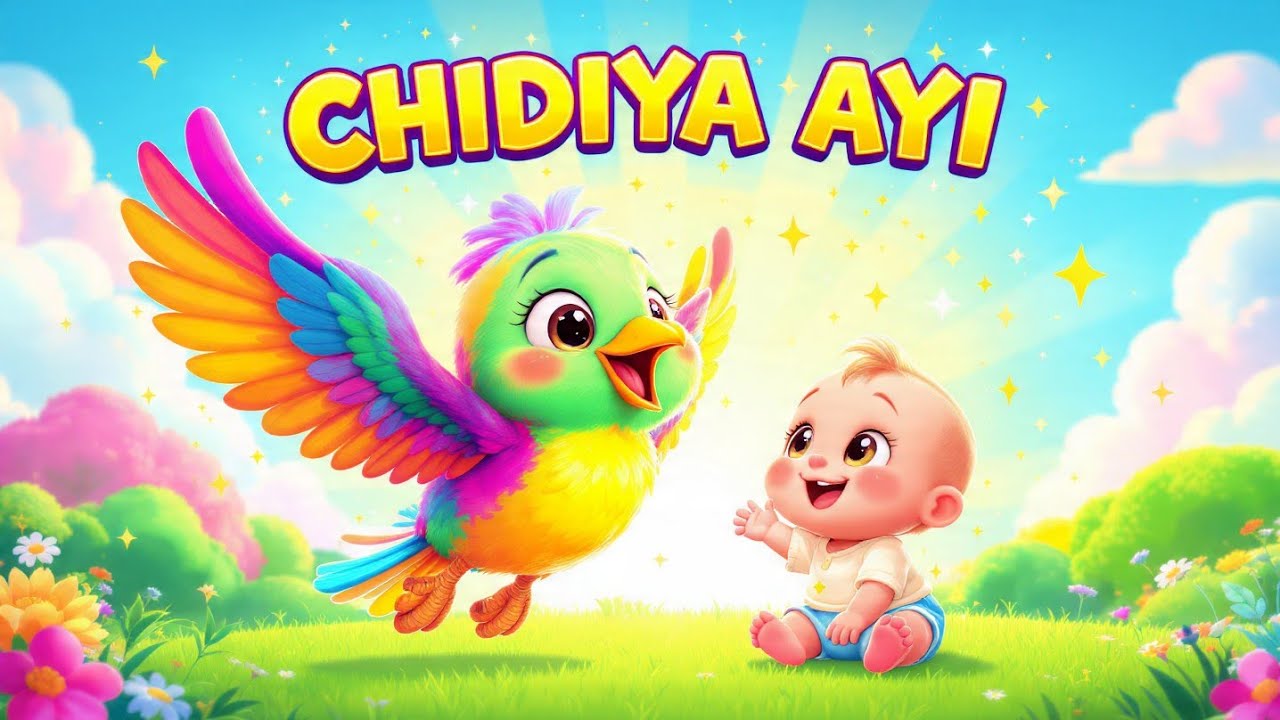 Chik Chik Chidiya Aayi - A Fun Kids Song with Dance & Learning