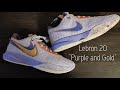 Lebron 20 - Purple and Gold - Unboxing