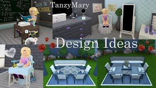 Bloxburg Design Ideas Furniture Hacks, Student Desk, High Chair Tutorial Speed Build