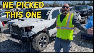 We got the High Bid and it was CHEAP for this TACOMA! Wrecked to UNWRECKED!