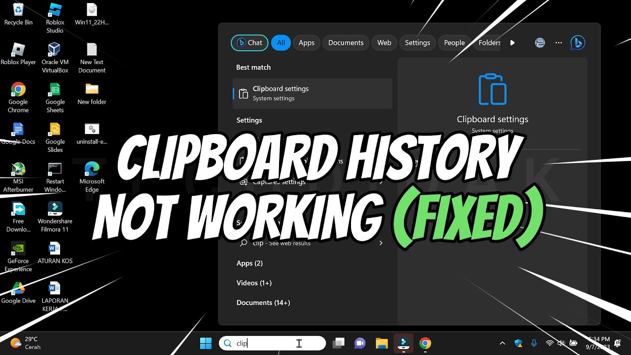Clipboard History Not Working in Windows 11 / 10 (FIXED) YouTube