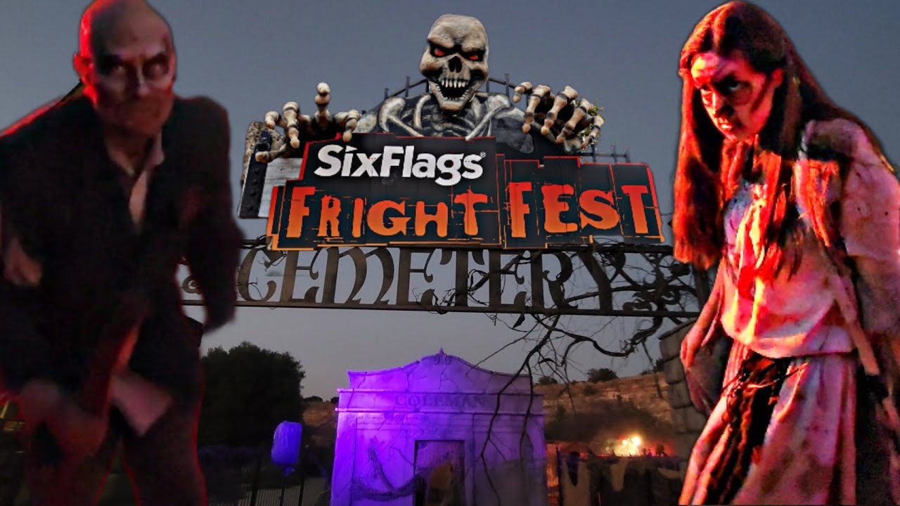 FRIGHT FEST 2022 Six Flags Fiesta Texas | Hell Valley Cemetery!
