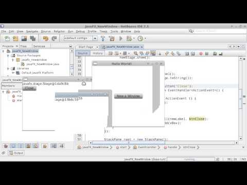 JavaFX example: create new window at run-time