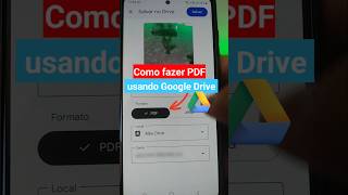 Como fazer PDF usando o Google Drive pelo celular #PDF #fotos #googledrive #celular #dicas