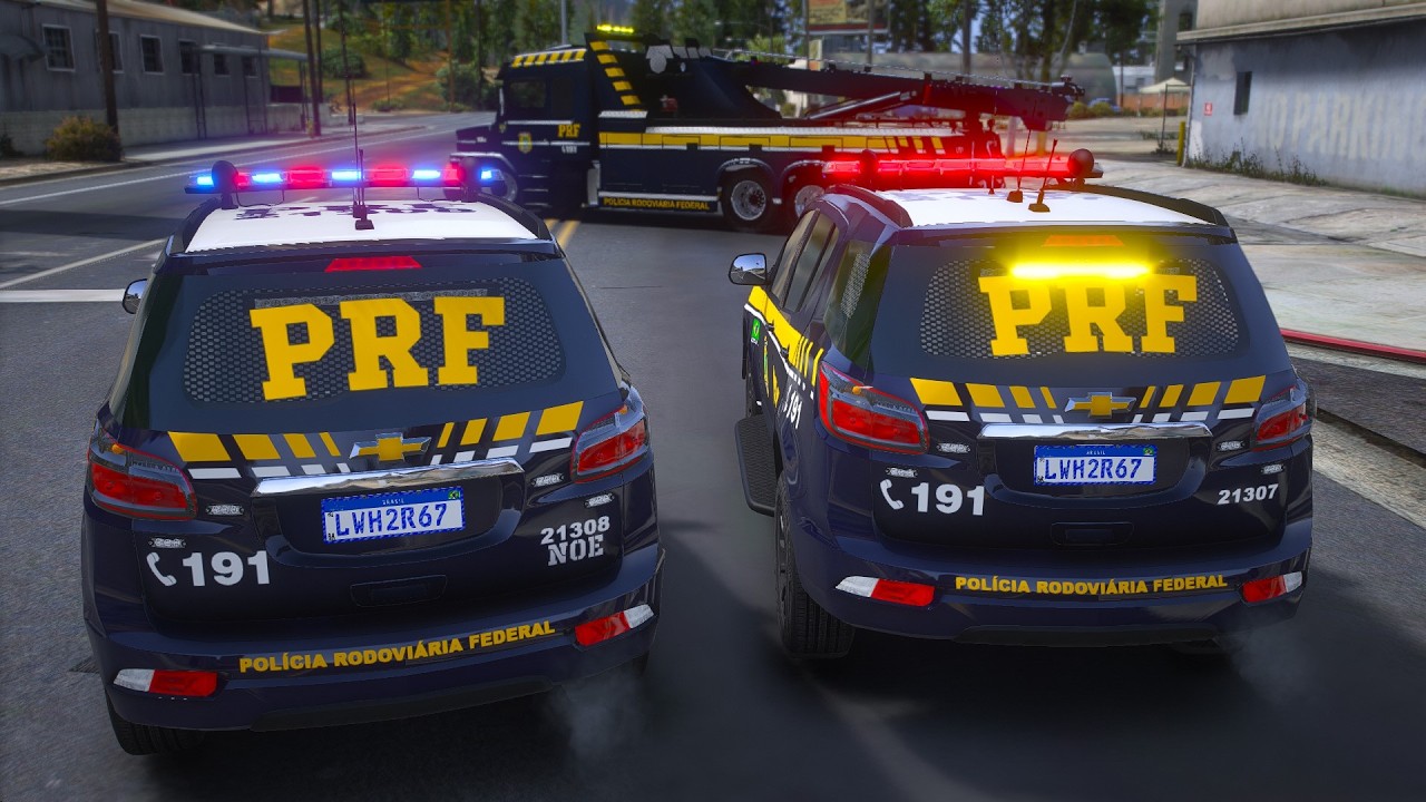 PRF IDENTIFICA E ABORDA CARRO DO CRIME | GTA 5 POLICIAL