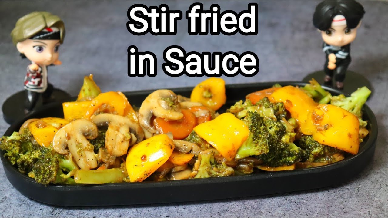 😋Stir fried vegetables in sauce Weight loss Recipe YouTube