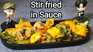 😋Stir fried vegetables in sauce | Weight loss Recipe