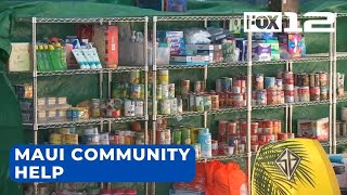 Kaanapali community sets up supply hub for Maui fire survivors