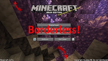 How to play Minecraft Java Edition in windowed borderless!