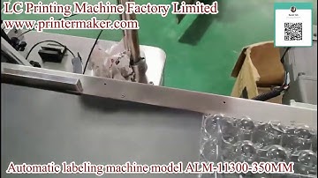 Egg box automatic labeling machine model ALM-11300-350MM