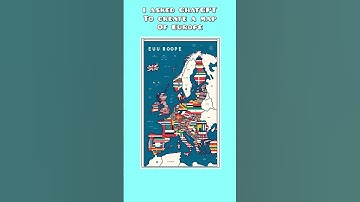 I asked ChatGPT to create a map of Europe #mapping #geography #chatgpt