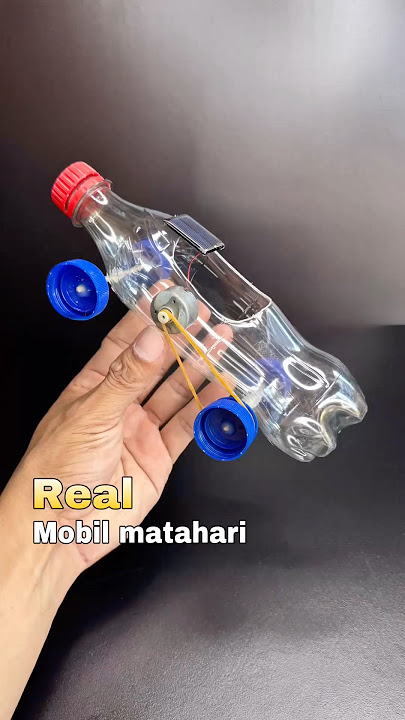 diy ide dari botol bekas menjadi mobil tenaga matahari #diy #creative #ideas #toys