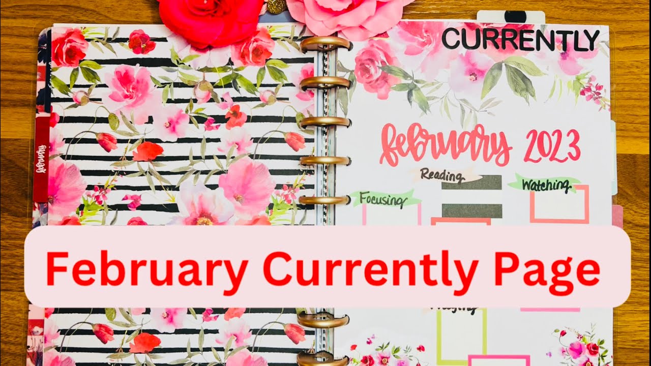February Currently Page | Kellofaplan 2023 Planner