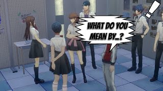 Almost caught cheating scene in Persona 3 Reload (Remake)