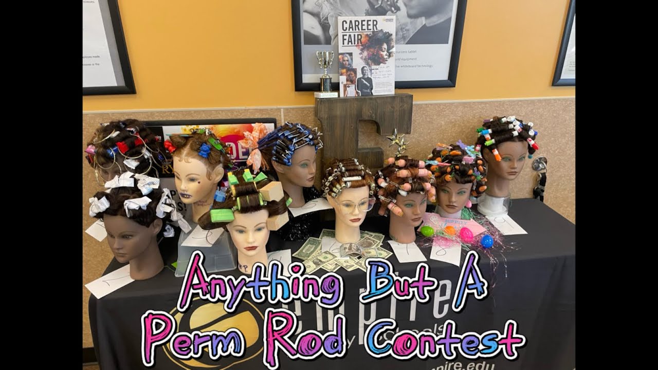 Anything but a perm rod contest @Allthingscosmetology - YouTube