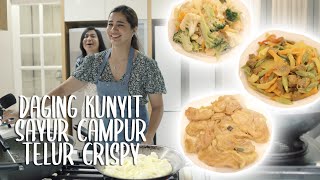 Resepi Daging Goreng Kunyit, Sayur Campur & Telur Goreng Crispy - Rasa Sifu