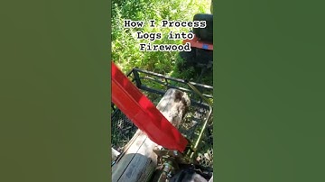 How I Process Logs into Firewood #youtube #youtubeshorts #shorts #trending #video #chainsaw #wood