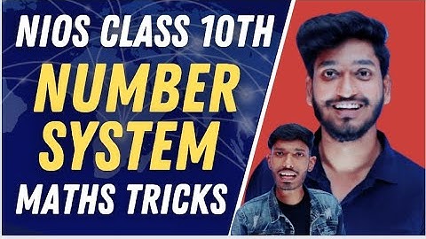 NIOS Class 10th Mathematics Chapter 1 | Number System संख्या पद्धति | By Vicky Verma