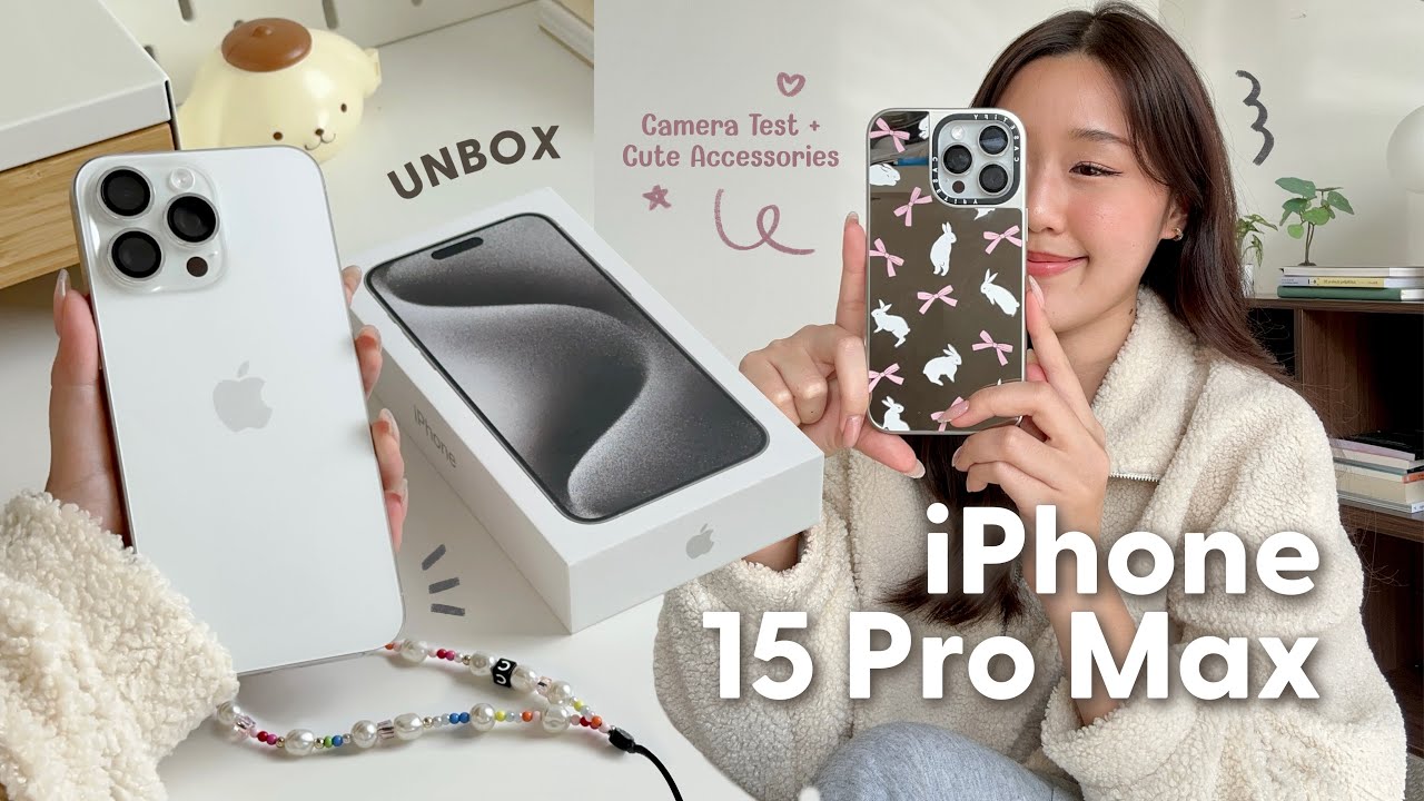 iPhone 15 Pro Max unboxing in Natural Titanium 😍