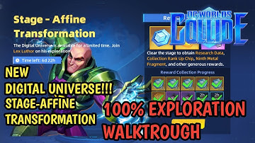 STAGE-AFFINE TRANSFORMATION ( NEW DIGITAL UNIVERSE)100% COMPLETE WALKTHROUGH | DC Worlds Collide