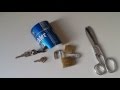 Cómo abrir un candado sin llave ni ganzua. How to open a lock without key using a can lock picking