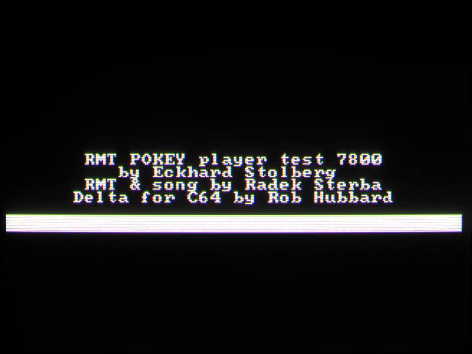 Atari 7800 RMT POKEY Music Demo
