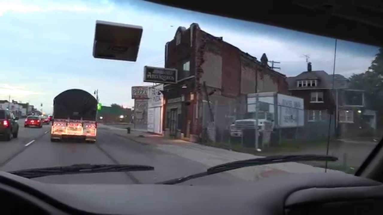 Heading To Detroit On Michigan Avenue. Michigan's Version Of Tijuana