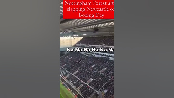 Nottingham forest Fans Sing Chris wood name after scoring hat trick against Newcastle United