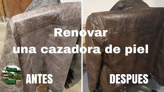 Como renovar una chaqueta de cuero. Facil - YouTube