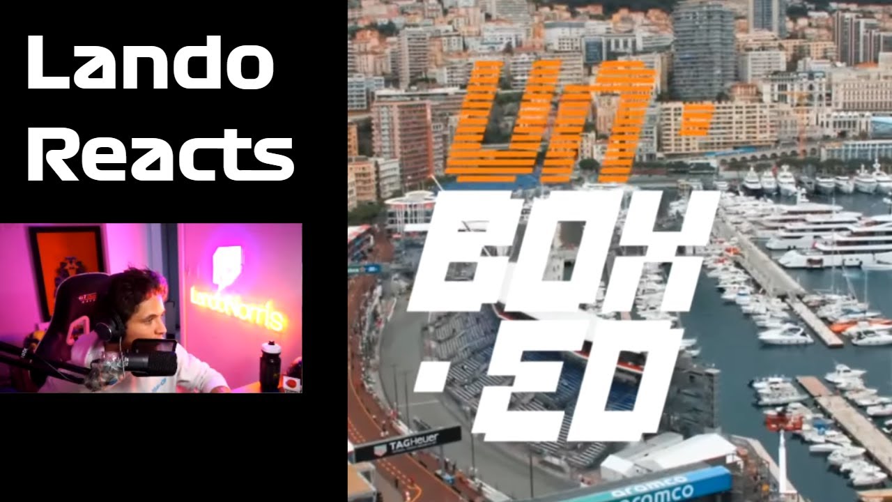 Lando Norris reacts to McLaren Unboxed Monaco