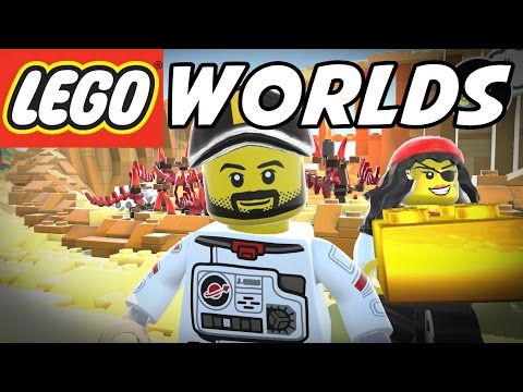 LEGO Worlds - Pirate World Gold Bricks! - Episode 1 - Let&rsquo;s Play LEGO Worlds Gameplay