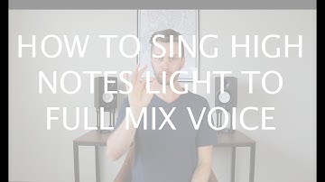 How To Sing High Notes - Light To Full Mix - Tyler Wysong